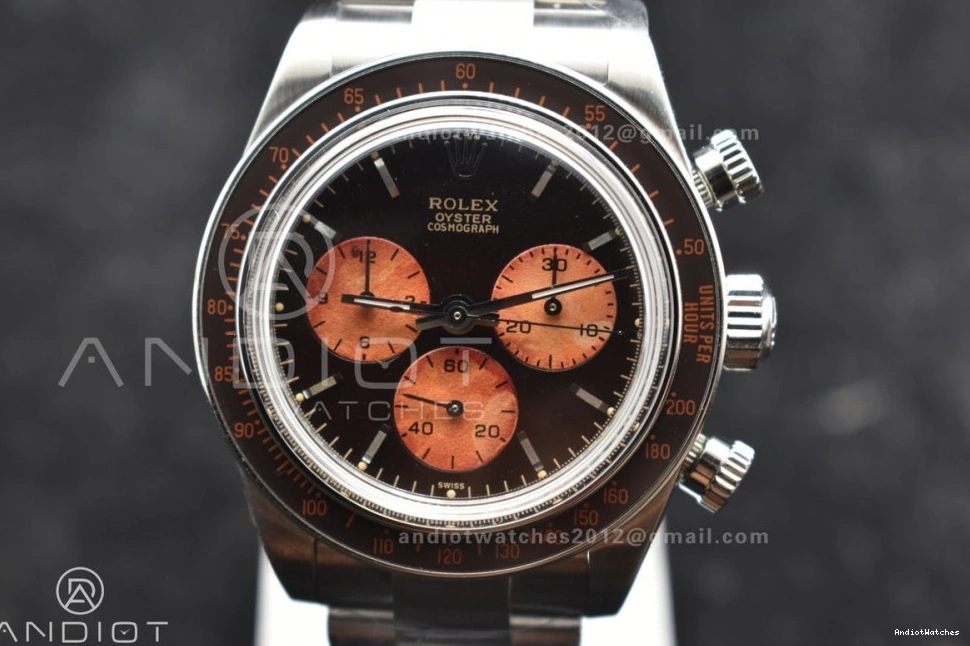 SS SS Daytona SmoothTexture Black 823 Edition Orange on Dial Best Bracelet A ADGF 1208